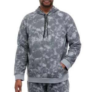 Zeros Men's Big & Tall Fleece Hoodie Slate Tile - Size L Tall